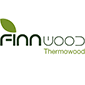 لوگوی فین وود - سقف و نمای چوبی
