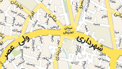 دانلود نقشه منطقه 1 شهرداری تهران